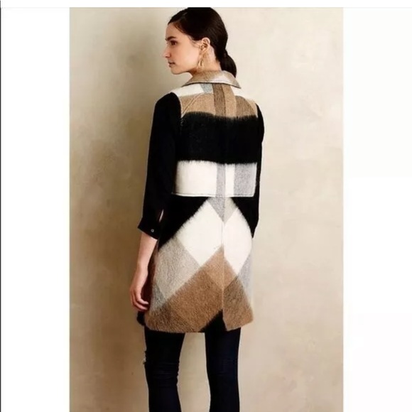 Anthropologie Elevenses Buffalo Plaid Vest - Picture 3 of 10